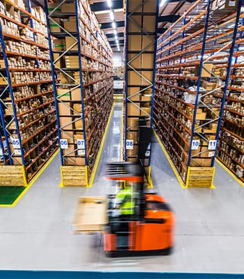 Warehouse Shot with Forklift - Softcat Success Story